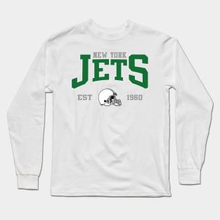 Retro Jets Football Long Sleeve T-Shirt